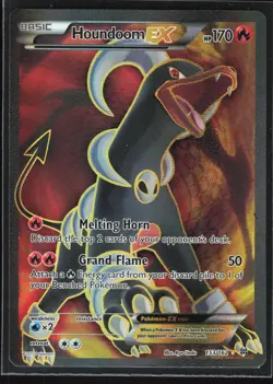 Pokemon TCG Houndoom EX (Full Art) #153/162 XY - BREAKthrough - Image 1
