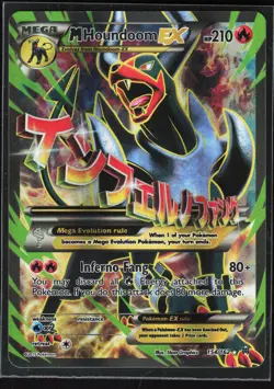 Pokemon TCG M Houndoom EX (Full Art) #154/162 XY - BREAKthrough - Image 1