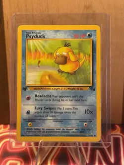Pokemon - Psyduck 53/62 Fossil Regular 1st Edition! - Image 3