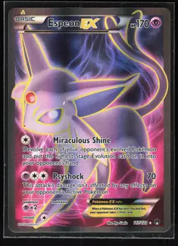Pokemon TCG Espeon EX (Full Art) #117/122 XY - BREAKpoint - Image 1