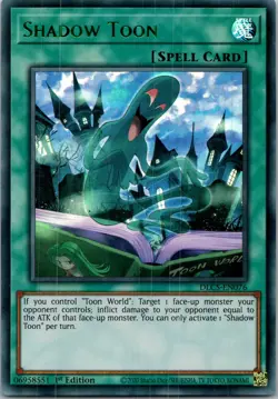 Yugioh Shadow Toon (Green) DLCS-EN076 1st Edition Ultra Rare NM - Image 1