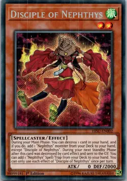 Yugioh Disciple of Nephthys HISU-EN002 1st Edition Secret Rare NM - Image 1