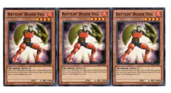 Yugioh- 3X Battlin' Boxer Veil - Common - Unlimited - PRIO-EN009 - Near Mint - Image 1