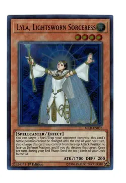 Yugioh- 1X Lyla, Lightsworn Sorceress - Ultra - 1st Edition - BLLR-EN036 - NM - Image 1