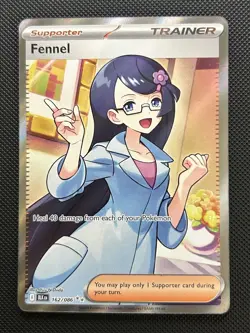 Pokemon TCG Full Art Holo Trainer 5 Card Lot - Fennel Harlequin Atticus + - Image 4