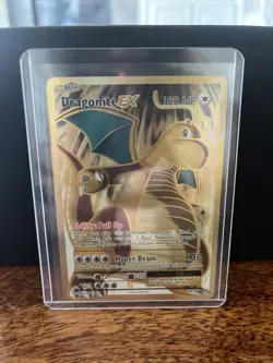 Dragonite EX Full Art Golden Holo Card 106/108 Evolutions XY - Image 1