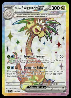 Pokemon Cards Alolan Exeggutor ex 225/191 Surging Sparks Ultra Rare NM - Image 1