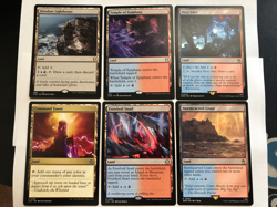 MTG utility land lot (x6) Izzet blue red NM (Command Tower, Stormcarved Coast) - Image 1