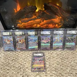 Nintendo Pokemon TCG CGC PSA 10 Eevee Evolutions Japanese Holo Lot 7 - Image 1