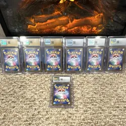 Nintendo Pokemon TCG CGC PSA 10 Eevee Evolutions Japanese Holo Lot 7 - Image 2