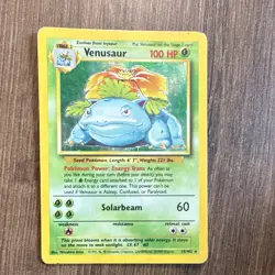 Pokemon TCG WotC Venusaur 15/102 Base Set Holo Unlimited English 1999 - Image 1