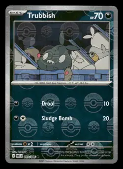 Trubbish (Poke Ball Pattern) 059/086 Holo Common White Flare Pokemon NM/M - Image 1