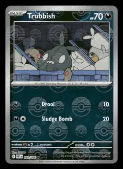 Trubbish (Poke Ball Pattern) 059/086 Holo Common White Flare Pokemon NM/M - Image 1
