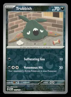 Trubbish 116/182 C Paradox Rift Reverse Holo NM/M Pokemon - Image 1