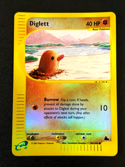 Diglett - 50/144 - Pokemon TCG Skyridge Reverse Holo MP Card - Image 1
