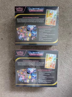 x2 Pokemon TCG Pokemon Center Chaos Rising Elite Trainer Box ETB New Sealed #3 - Image 5