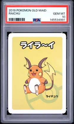 2019 POKEMON OLD MAID RAICHU PSA 10 - Image 1