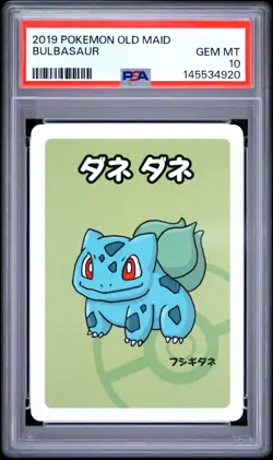 2019 POKEMON OLD MAID BULBASAUR PSA 10 - Image 1