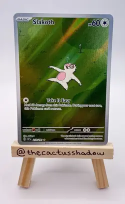 Pokemon Surging Sparks Slakoth Illustration Art Rare 212/191 - NM - Image 1