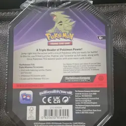 Pokemon TCG Triple Whammy Tin Tyranitar Larvitar Pupitar 3 Foil + Booster - Image 2