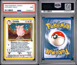 Clefable Jungle Set 1999 Holofoil Rare Holo Pokemon PSA 9 Mint - Image 3