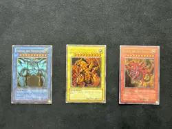 Yugioh Slifer Obelisk & Ra GBI Secret Rare God Cards GBI-001 GBI-002 GBI-003 TOP - Image 1