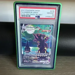 Umbreon VMAX 215/203 Alt Art Evolving Skies Pokemon moonbreon - PSA 10 GEM MINT - Image 1