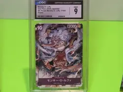 CGC 9 Monkey D. Luffy P-041 Egghead Crisis Promo + 2 sealed Japanese packs - Image 2