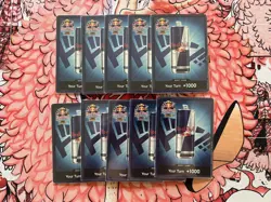 Ten x Red Bull DON!! Card One Piece Double Don Event Promos Full Playset! - Image 2