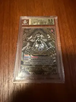 One Piece CCG Marshall.D.Teach (SP) (Gold) - Legacy of The Master (OP12) BGS 9.5 - Image 1