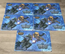 World of Warcraft TCG Scourge War Icecrown Playmat Lot Of 5 - Image 1