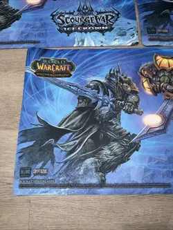 World of Warcraft TCG Scourge War Icecrown Playmat Lot Of 5 - Image 2