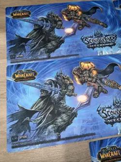 World of Warcraft TCG Scourge War Icecrown Playmat Lot Of 5 - Image 4