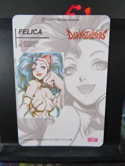 Felicia Darkstalkers Art Card Rare Holo Collectible Video Game Character CCG NM - Image 3