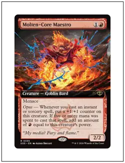 Molten-Core Maestro, Extended Art, Secrets of Strixhaven, Magic MTG NM - Image 1