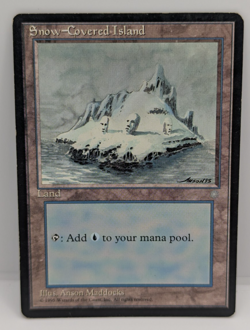 Snow-Covered Island Ice Age Regular MP MTG - Image 1