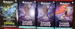 4 New Sealed Magic The Gathering Commander Deck Lot - Image 1