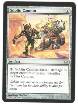 Magic_the_gathering Fifth Dawn Goblin Cannon #125 MTG,LP Uncommon - Image 1