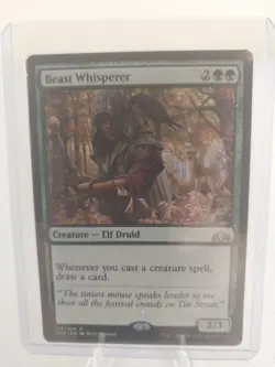 MTG Magic the Gathering Beast Whisperer Guilds of Ravnica (#123) NM - Image 1