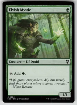 Elvish Mystic Common Commander: Secrets of Strixhaven 266 MTG Near Mint 2026 - Image 1