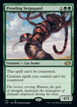 1x Prowling Serpopard NM-Mint, English Jumpstart 2022 MTG Magic - Image 1