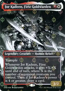 NM - Foil - Jor Kadeen, First Goldwarden (Borderless) (Step-and-Compleat Foil... - Image 1