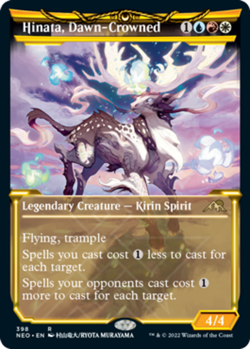 x1 Hinata, Dawn-Crowned - Foil - Showcase R MTG Kamigawa: Neon Dynasty M/NM, Eng - Image 1