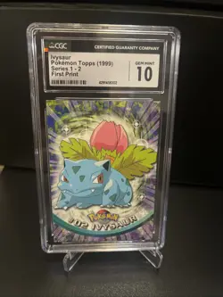 Pokemon Topps Ivysaur Series 1 (1999) #2 - CGC 10 GEM MINT - First Print - Image 1