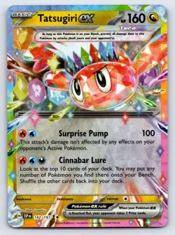 Tatsugiri ex 142/191 Double Rare Surging Sparks Pokemon Near Mint - Image 1