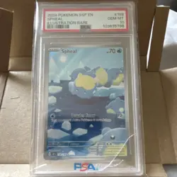 Pokemon Spheal 199/191 Sv08 Surging Sparks Illustration Rare Holo PSA 10 - Image 1