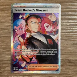 2025 Pokemon S&V Destined Rivals Team Rocket's Giovanni Secret Rare #238/182 - Image 1