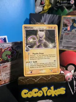 2006 Pokemon EX Holon Phantoms Mewtwo Delta Species #24/110 Light Play* - Image 1