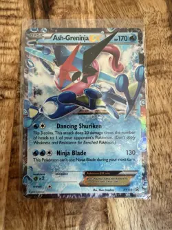 Pokemon TCG Ash-Greninja EX XY133 Black Star Promo Holo Card 2016 - Image 1