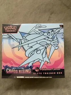 Pokemon Chaos Rising Pokemon Center ETB Elite Trainer Box Factory Sealed New - Image 1